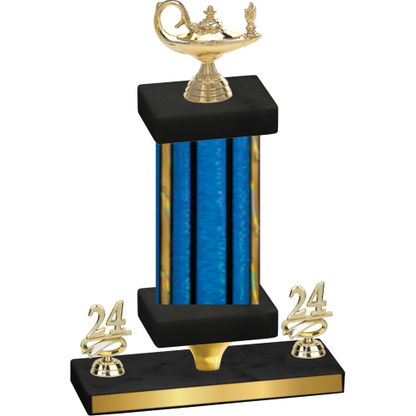 Premium Single Blue Glacier Year Academics Trophy