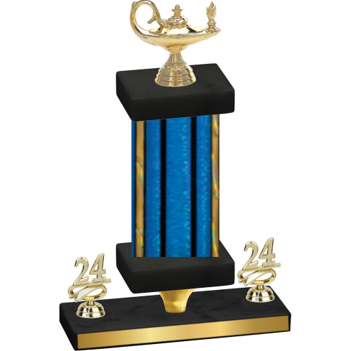 Premium Single Blue Glacier Year Academics Trophy