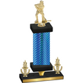 Premium Single Blue Carbon Fiber Victory Hockey Trophy