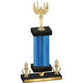 Premium Single Blue Carbon Fiber Victory Victory Trophy