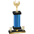 Premium Single Blue Carbon Fiber Year Victory Trophy
