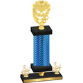 Premium Single Blue Carbon Fiber Third Place Pickleball Trophy