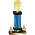 Premium Single Blue Carbon Fiber Victory Pickleball Trophy