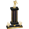 Premium Single Black Glacier Fourth Place Rugby Trophy