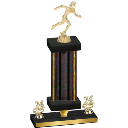Premium Single Black Glacier Year Running Trophy
