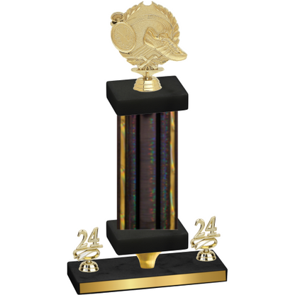 Premium Single Black Glacier Year Running Trophy