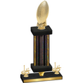 Premium Single Black Glacier First Place Football Trophy