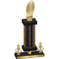 Premium Single Black Glacier Victory Football Trophy