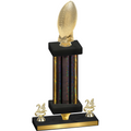 Premium Single Black Glacier Year Football Trophy
