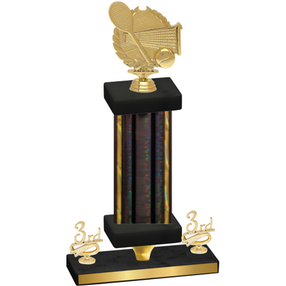 Premium Single Black Glacier Third Place Tennis Trophy