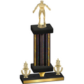 Premium Single Black Glacier Victory Wrestling Trophy