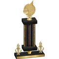 Premium Single Black Glacier Victory Volleyball Trophy