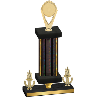 Premium Single Black Glacier Victory Insert Trophy
