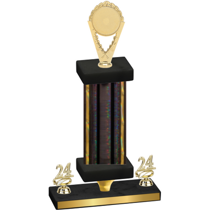 Premium Single Black Glacier Year Insert Trophy