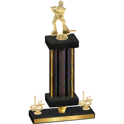 Premium Single Black Glacier First Place Hockey Trophy