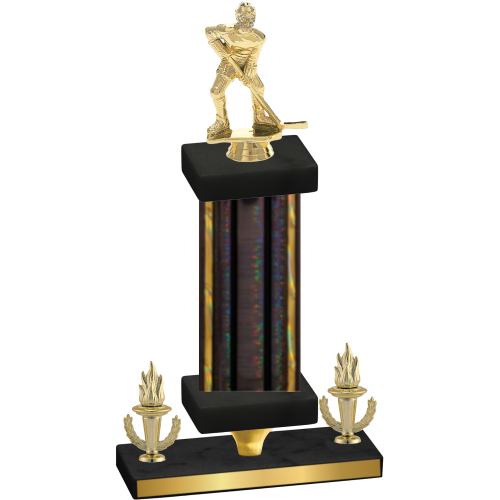 Premium Single Black Glacier Victory Hockey Trophy
