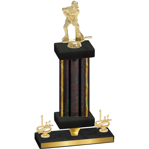 Premium Single Black Glacier First Place Hockey Trophy