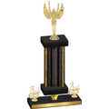 Premium Single Black Glacier Third Place Victory Trophy