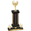 Premium Single Black Glacier Fourth Place Victory Trophy