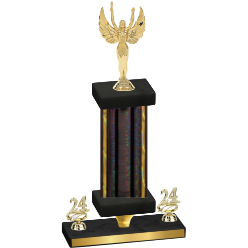 Premium Single Black Glacier Year Victory Trophy