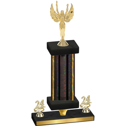 Premium Single Black Glacier Year Victory Trophy