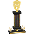 Premium Single Black Glacier Third Place Pickleball Trophy