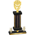 Premium Single Black Glacier Year Pickleball Trophy