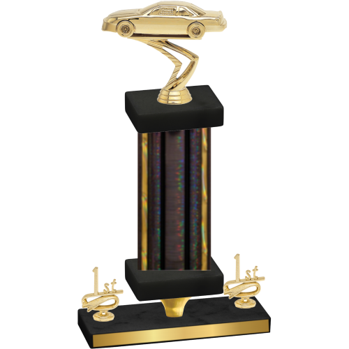 Premium Single Black Glacier First Place Cars Trophy