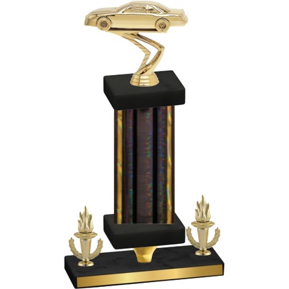 Premium Single Black Glacier Victory Cars Trophy