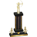 Premium Single Black Glacier Victory Archery Trophy