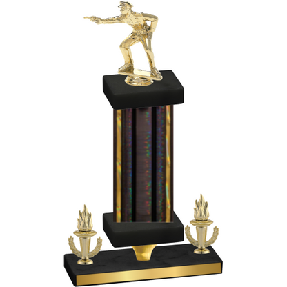 Premium Single Black Glacier Victory Shooter Trophy