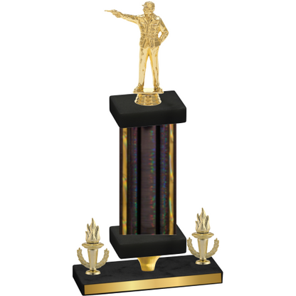 Premium Single Black Glacier Victory Shooter Trophy