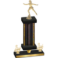 Premium Single Black Glacier Third Place Skater Trophy