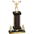 Premium Single Black Glacier Victory Weights Trophy