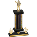 Premium Single Black Glacier Fourth Place Holiday Trophy