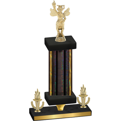 Premium Single Black Glacier Victory Academics Trophy