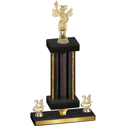 Premium Single Black Glacier Year Academics Trophy