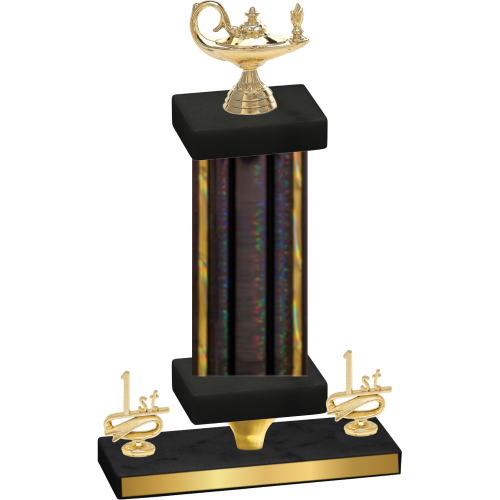 Premium Single Black Glacier First Place Academics Trophy