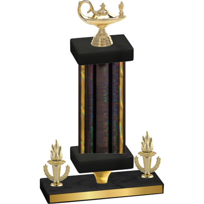 Premium Single Black Glacier Victory Academics Trophy