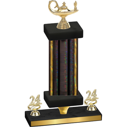 Premium Single Black Glacier Year Academics Trophy