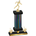 Premium Single Black Carbon Fiber First Place Running Trophy