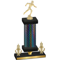 Premium Single Black Carbon Fiber Victory Running Trophy