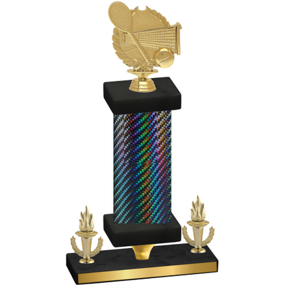 Premium Single Black Carbon Fiber Victory Tennis Trophy