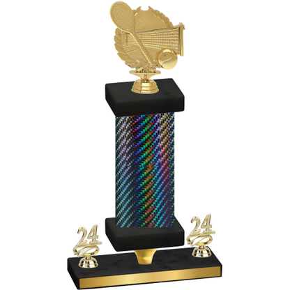 Premium Single Black Carbon Fiber Year Tennis Trophy