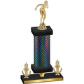 Premium Single Black Carbon Fiber Victory Tennis Trophy