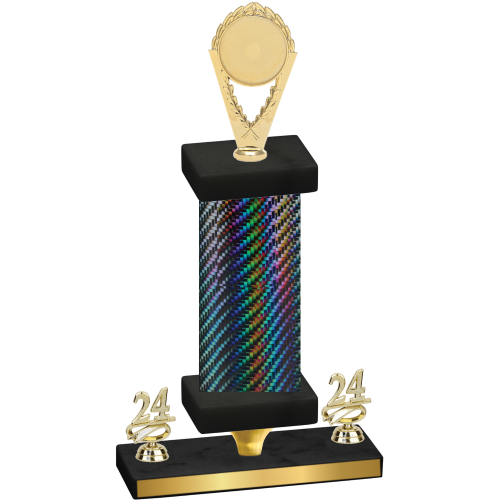 Premium Single Black Carbon Fiber Year Insert Trophy