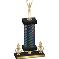 Premium Single Black Carbon Fiber Victory Victory Trophy