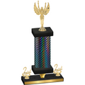 Premium Single Black Carbon Fiber Second Place Victory Trophy