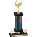 Premium Single Black Carbon Fiber Third Place Victory Trophy