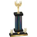 Premium Single Black Carbon Fiber Year Victory Trophy